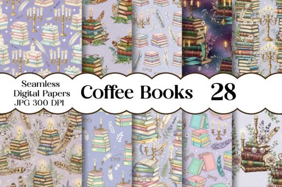 Coffee Books Digital Paper: A Creative Companion for Book Lovers and Design Enthusiasts