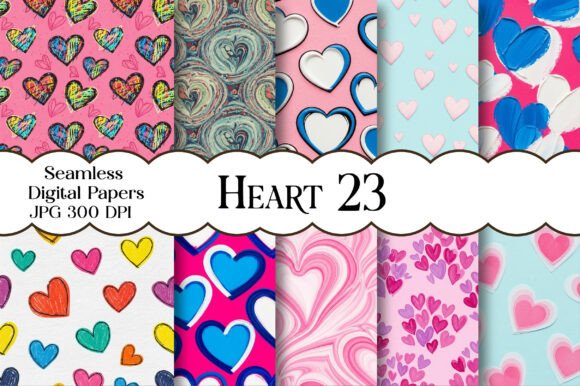 Heart Seamless Digital Paper: A Touch of Romance in Every Design