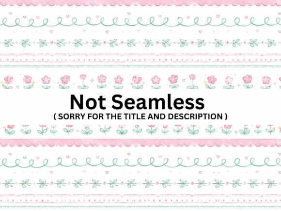 Pastel Floral Border Seamless Pattern: A Versatile Design for Modern Creatives
