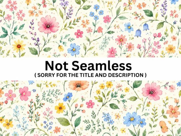 Spring Meadow Floral Seamless Pattern