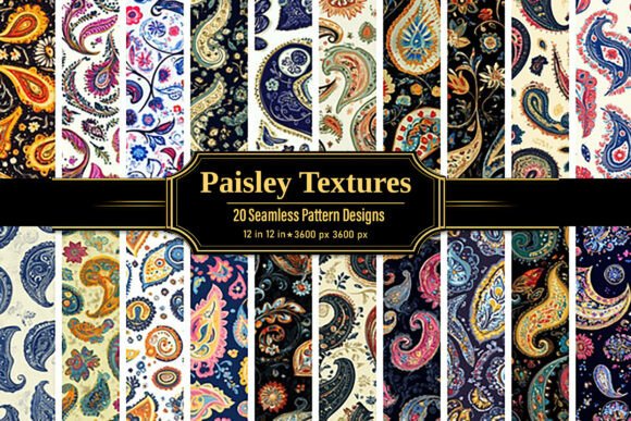 Vintage Paisley Floral Seamless Pattern