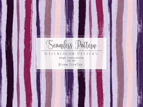 Watercolor Pastel Stripe Pattern: A Versatile Design for Creative Projects