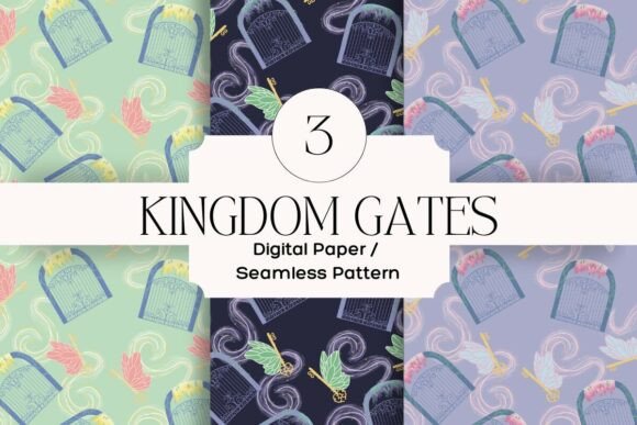 Whimsical Enchanted Garden Pattern Paper: A Magical Addition to Your Creative Toolkit